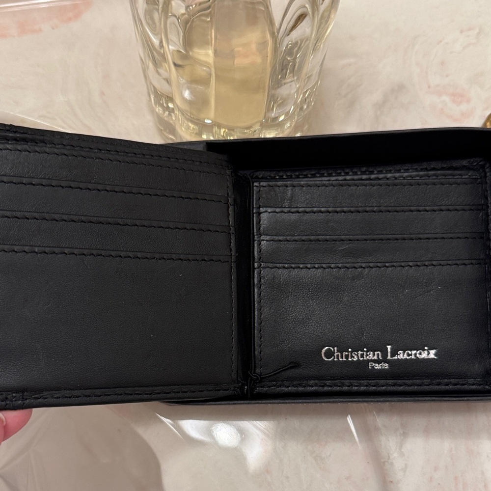Christian Lacroix Black Card Holder